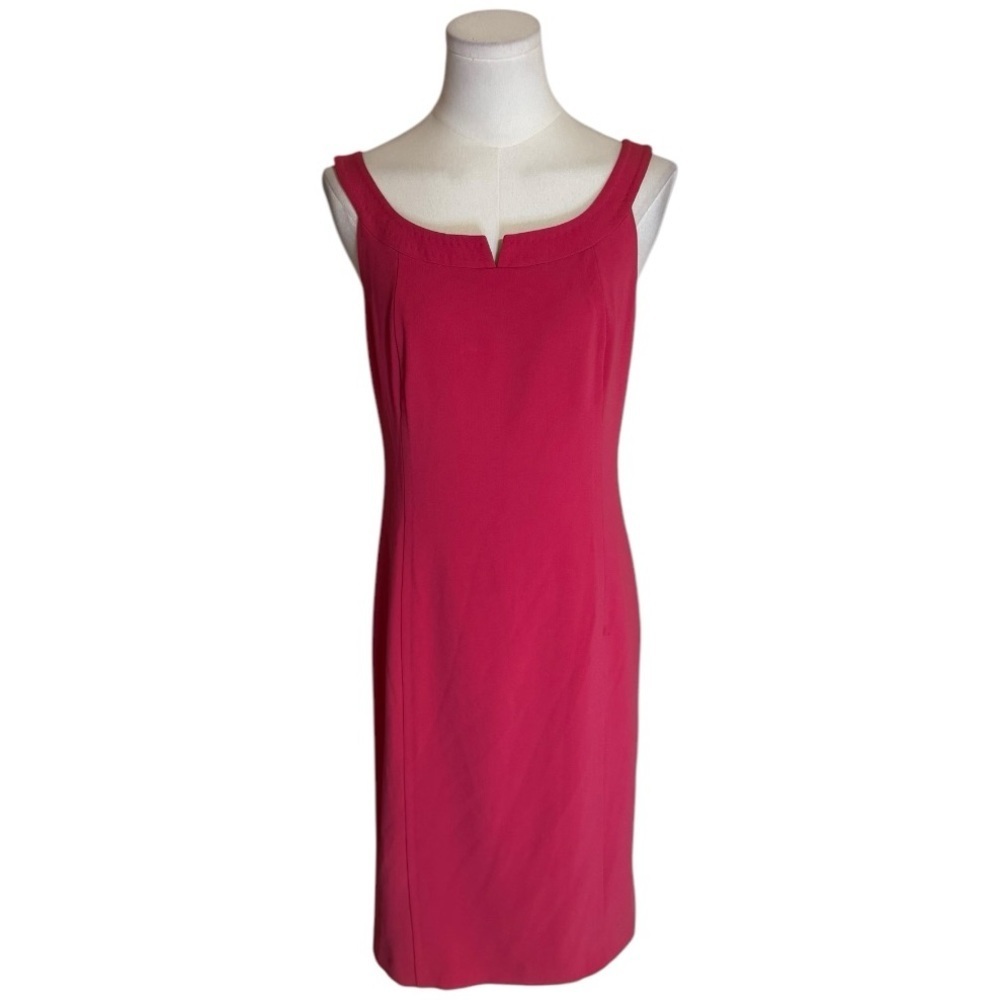 MAX MARA Pink Sheath Dress Mini Midi Sleeveless Luxury Work MaxMara Size 6 36